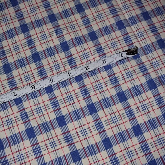 Ralph Lauren QUEEN Oakley Plaid Flat Cotton Sheet 86x102 - Picture 3 of 7